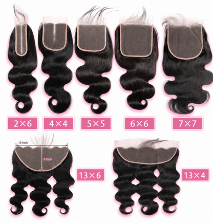 613 HD Lace Closures & Frontal